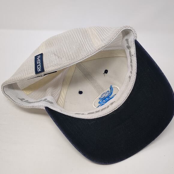 Get Your Hooey Roughy Fitted Trucker Hat Blue M Embroidered Mesh Back Flexfit - Picture 7 of 9
